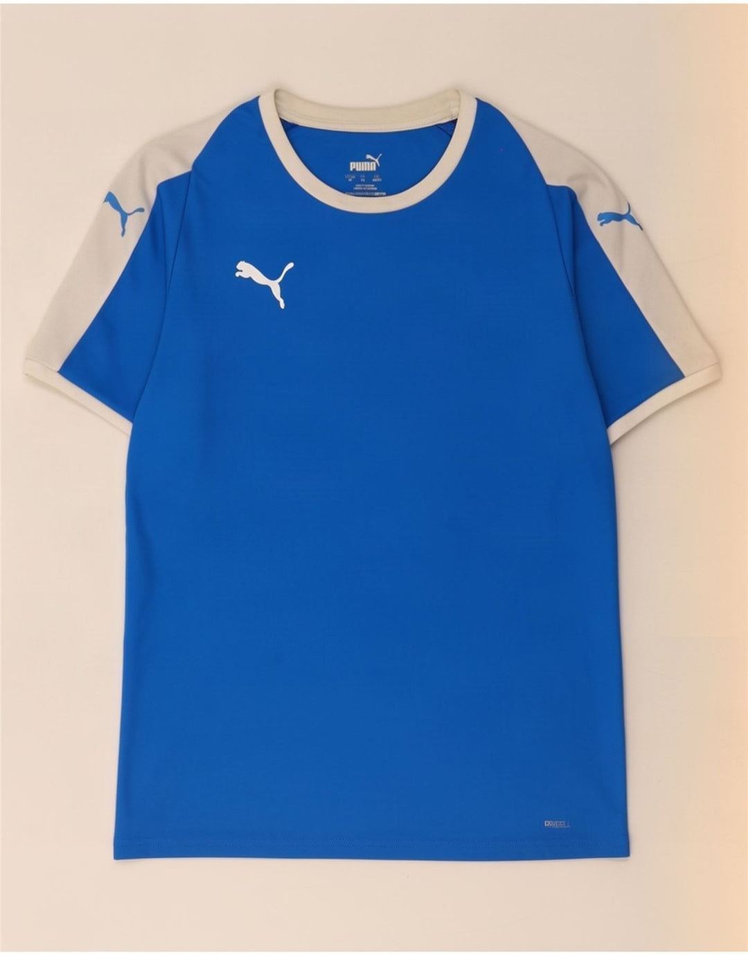 Puma Camiseta para hombre Top Poliéster con bloques de color azul medio