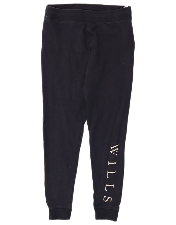Jack Wills Pantalones de chándal gráficos para mujer Joggers UK 12 Medium Azul marino