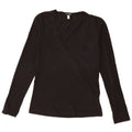 Armani Jeans Mujer Top Manga Larga EU 38 Medio Negro Algodón