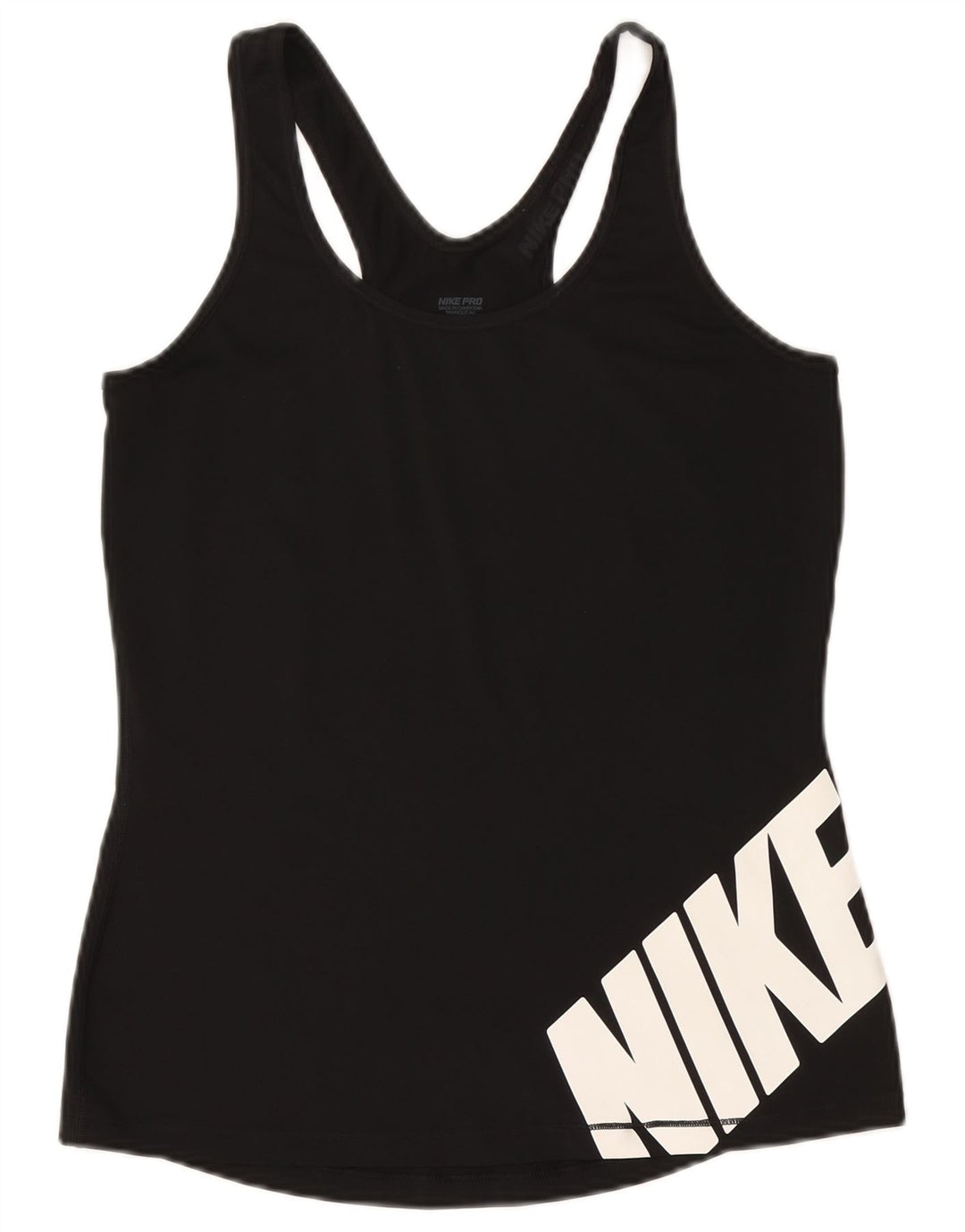 Nike Dri Fit Graphic - Camiseta sin mangas para mujer, talla 40, color negro