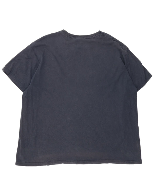 Nike Camiseta gráfica Swoosh para hombre UK 47/48 2XL Azul marino Algodón