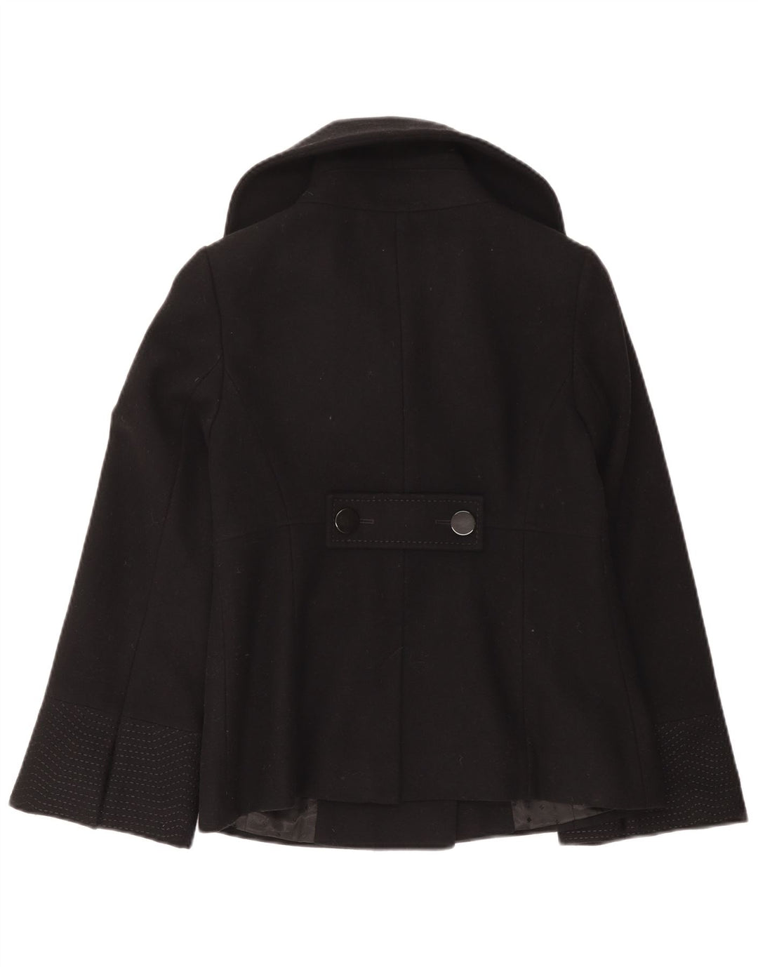 Abrigo de guisante para mujer Coast UK 10 Small Lana negra
