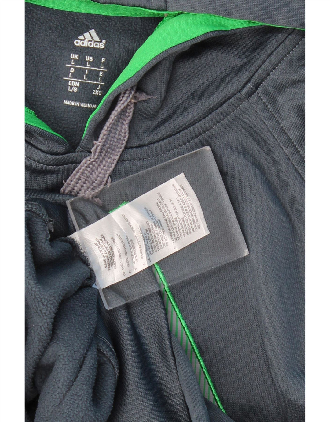 ADIDAS Sudadera con capucha gráfica para hombre Jersey grande Azul marino Poliéster