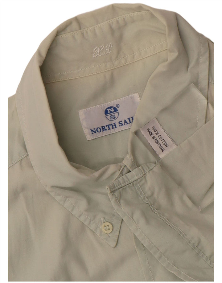NORTH SAILS Camisa de manga corta para hombre XL Gris Algodón