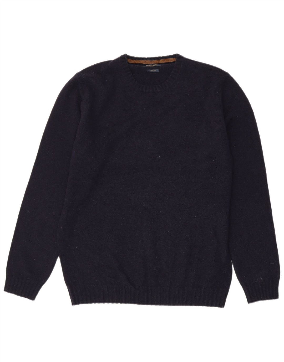 Massimo Dutti Jersey Cuello Redondo Hombre XL Azul Marino