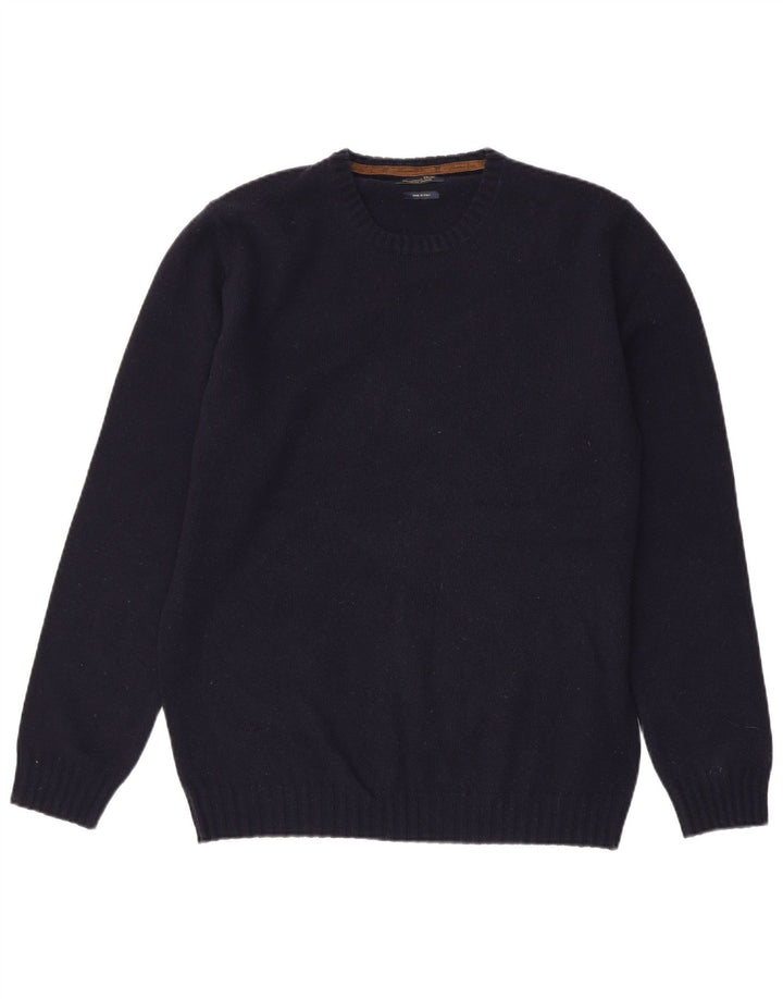 Massimo Dutti Jersey Cuello Redondo Hombre XL Azul Marino