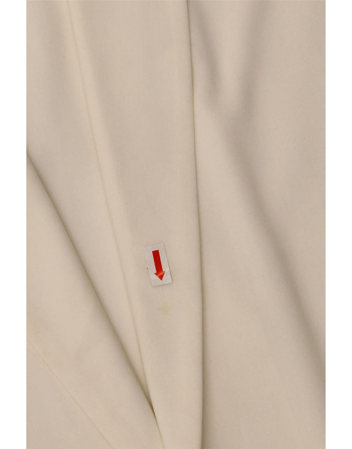 MARKS & SPENCER Chaqueta tipo blazer abierta de manga 3/4 para mujer UK 12 Medium White