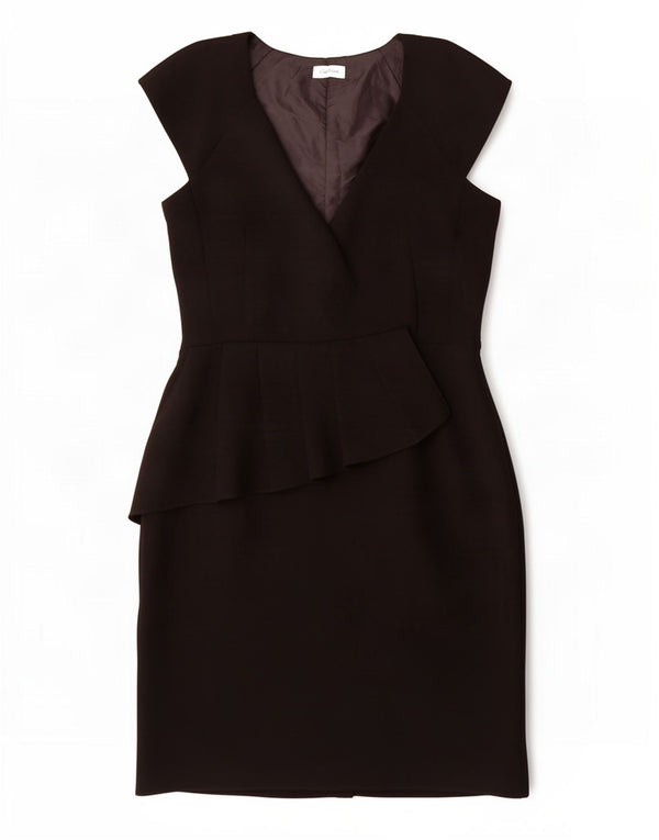 Calvin Klein Vestido tubo para mujer UK 12 Mediano Poliéster negro