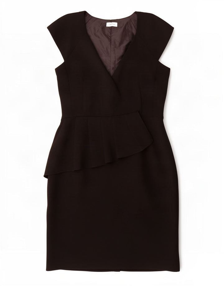 Calvin Klein Vestido tubo para mujer UK 12 Mediano Poliéster negro