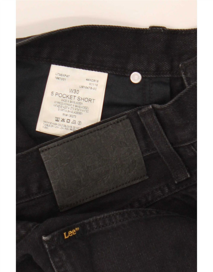 Lee Shorts De Mezclilla Para Hombre W30 Algodón Negro Mediano