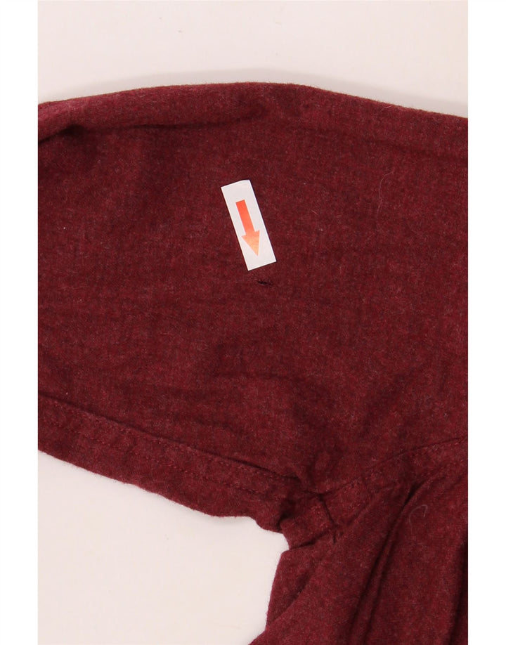 EDDIE BAUER Camisa extragrande para mujer UK 10 Small Granate Algodón