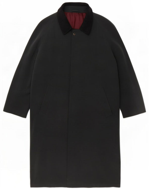 Bugatti Mens Overcoat IT 56 3XL Black Polyester