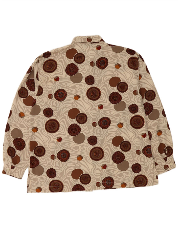 Blusa vintage para mujer IT 48 XL Poliéster geométrico multicolor