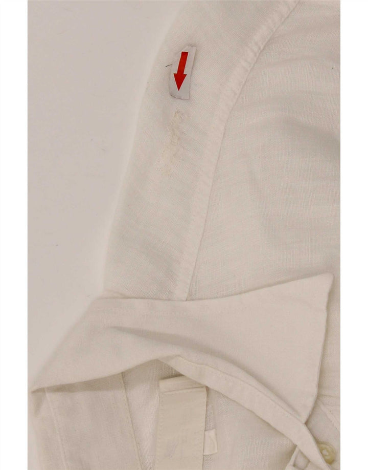 Camisa Etro Hombre 2XL Lino Blanco