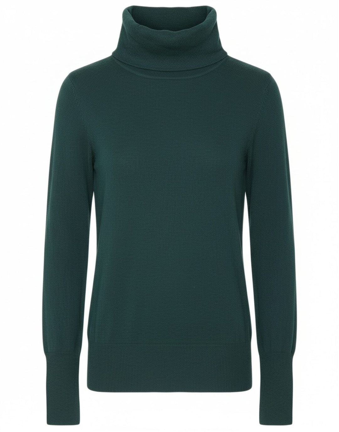 MOSSIMO Womens Roll Neck Jumper Sweater UK 10 Small Green Nylon