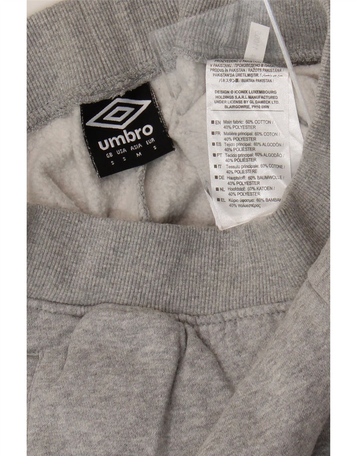 UMBRO Pantalones De Chándal Cortos Con Gráfico Para Hombre Algodón Gris Pequeño
