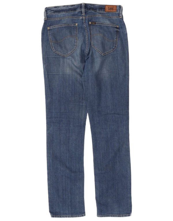 Lee Jeans rectos Marion para mujer UK 14 Medium W30 L33 Algodón azul