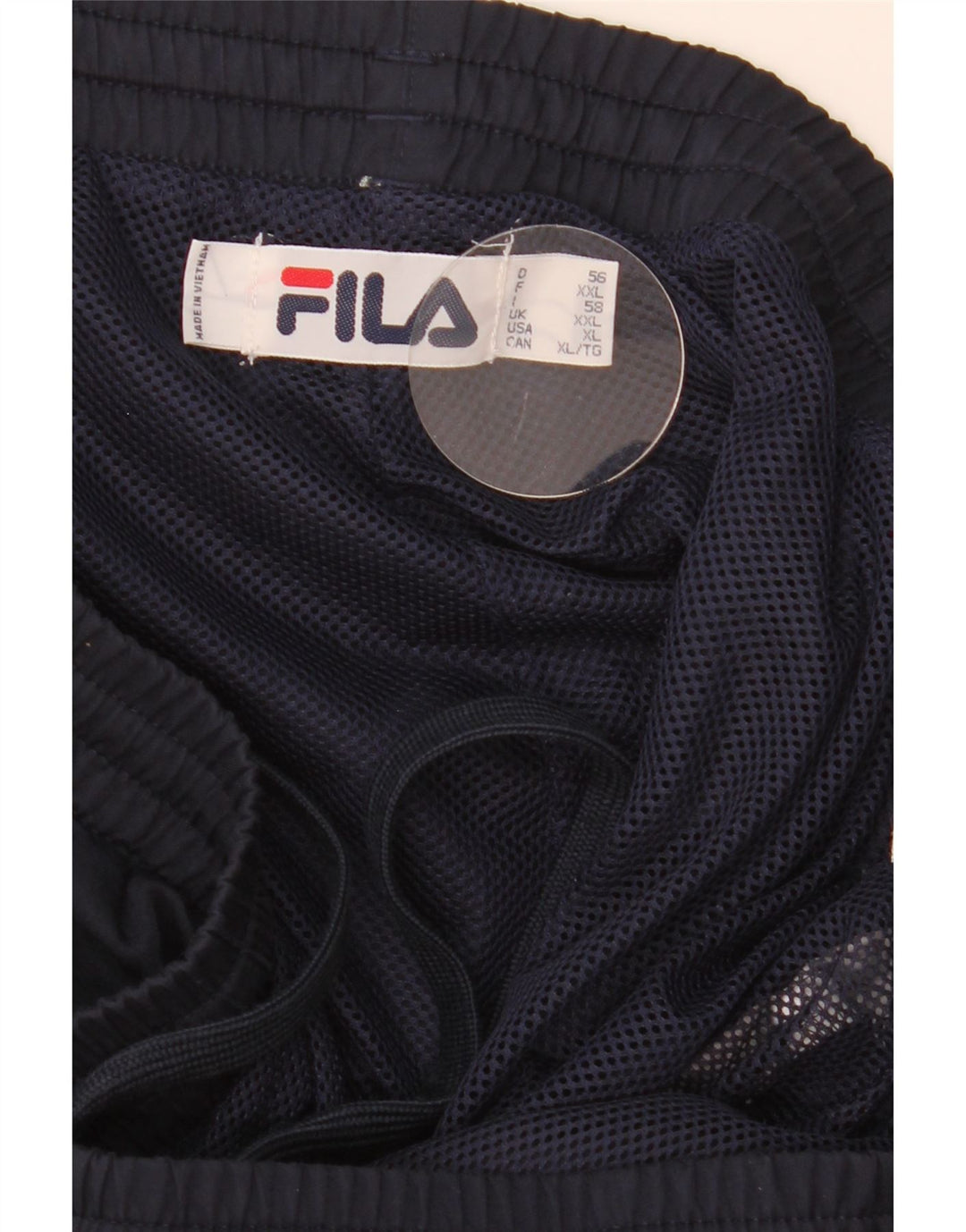 Fila Pantalón de chándal para hombre 2XL Azul marino Colorblock