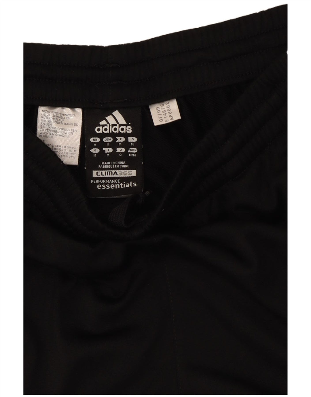 Adidas Mens Clima 365 Crop Chándal Pantalones Mediano Negro Poliéster