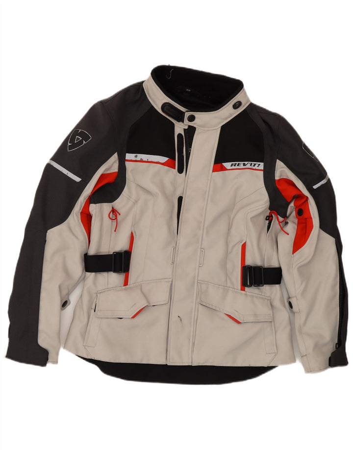 Rev'it Mens UK 36 Pequeño Gris Colorblock Poliéster