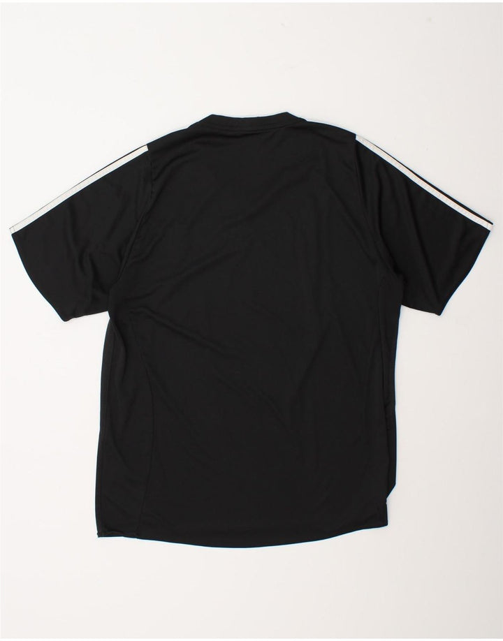 Adidas - Camiseta para hombre, talla grande, poliéster negro