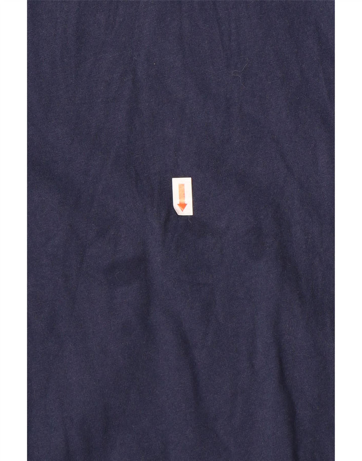 Tommy Hilfiger Top gráfico de manga larga con bloques de color azul marino grande para hombre