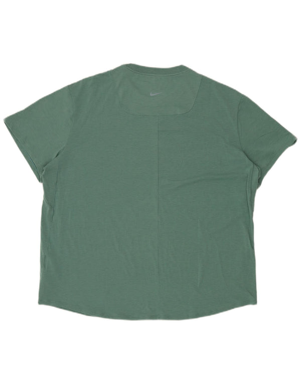 NIKE Camiseta Dri Fit para Hombre Top Grande Poliéster Verde