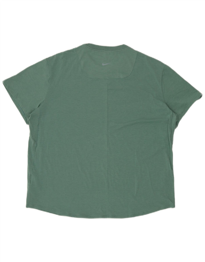 NIKE Camiseta Dri Fit para Hombre Top Grande Poliéster Verde