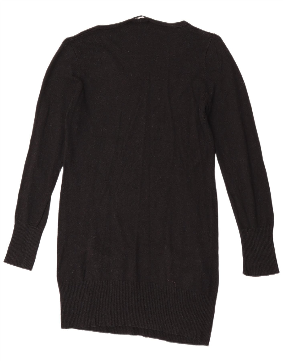 Marks & Spencer Suéter largo con cuello en V para mujer UK 44 Mediano Negro