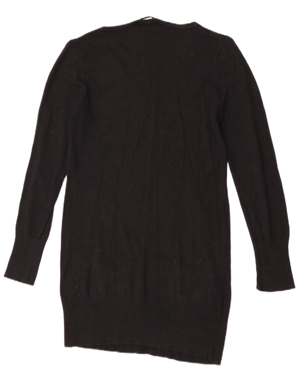 Marks & Spencer Suéter largo con cuello en V para mujer UK 44 Mediano Negro