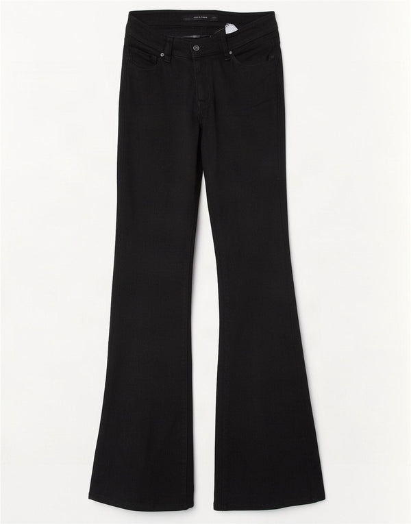 Zara Vaqueros Acampanados Mujer EU 36 XS W26 L35 Algodón Negro