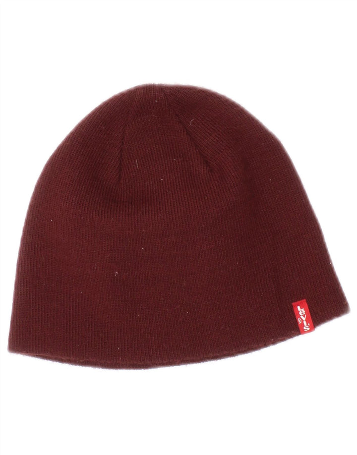 Levi's Gorro Beanie Mujer Pequeño/Mediano Acrílico Burdeos