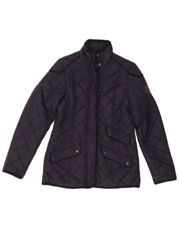 Puffa Chaqueta acolchada para mujer UK 6 XS Poliamida azul marino