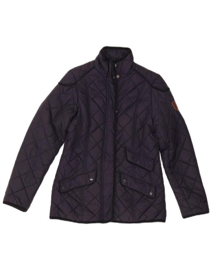 Puffa Chaqueta acolchada para mujer UK 6 XS Poliamida azul marino