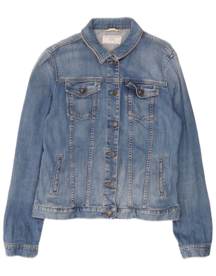 Chaqueta vaquera para mujer Fat Face UK 10 Small Blue Cotton