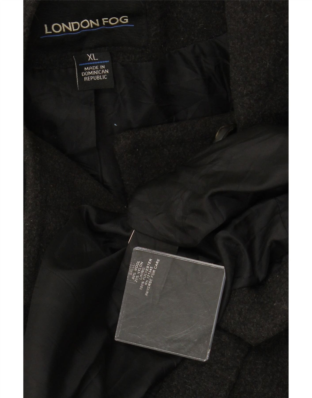 LONDON FOG Chaquetón con capucha para mujer UK 40 XL Lana gris