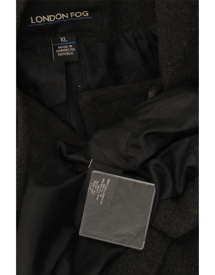 LONDON FOG Chaquetón con capucha para mujer UK 40 XL Lana gris