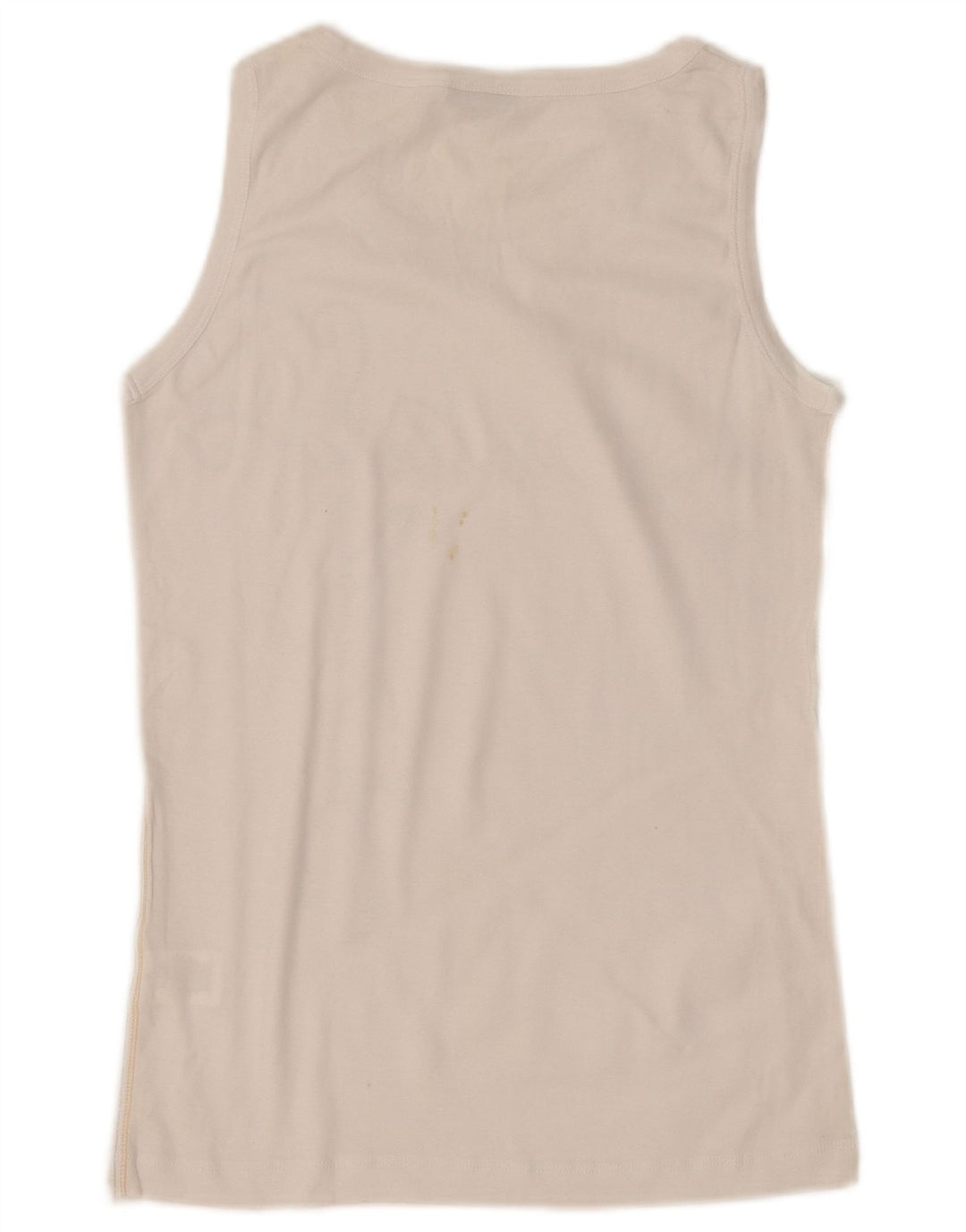 Diadora Camiseta sin mangas estampada para mujer UK 40 Algodón blanco mediano