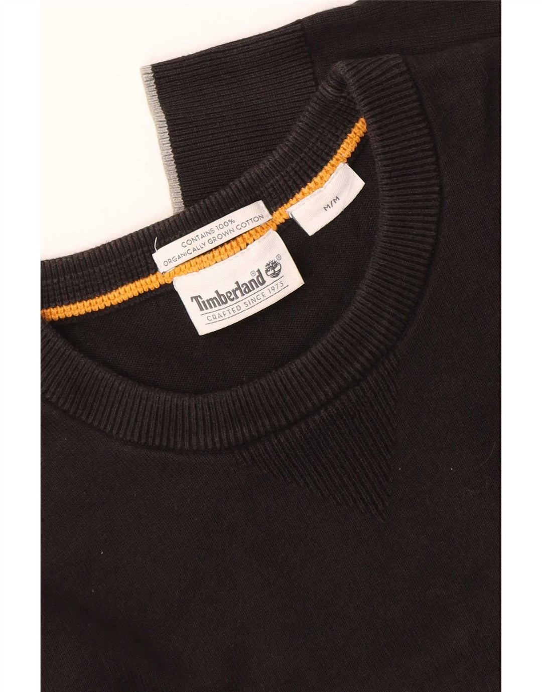 Timberland Jersey De Cuello Redondo Para Hombre Suéter De Algodón Negro Mediano
