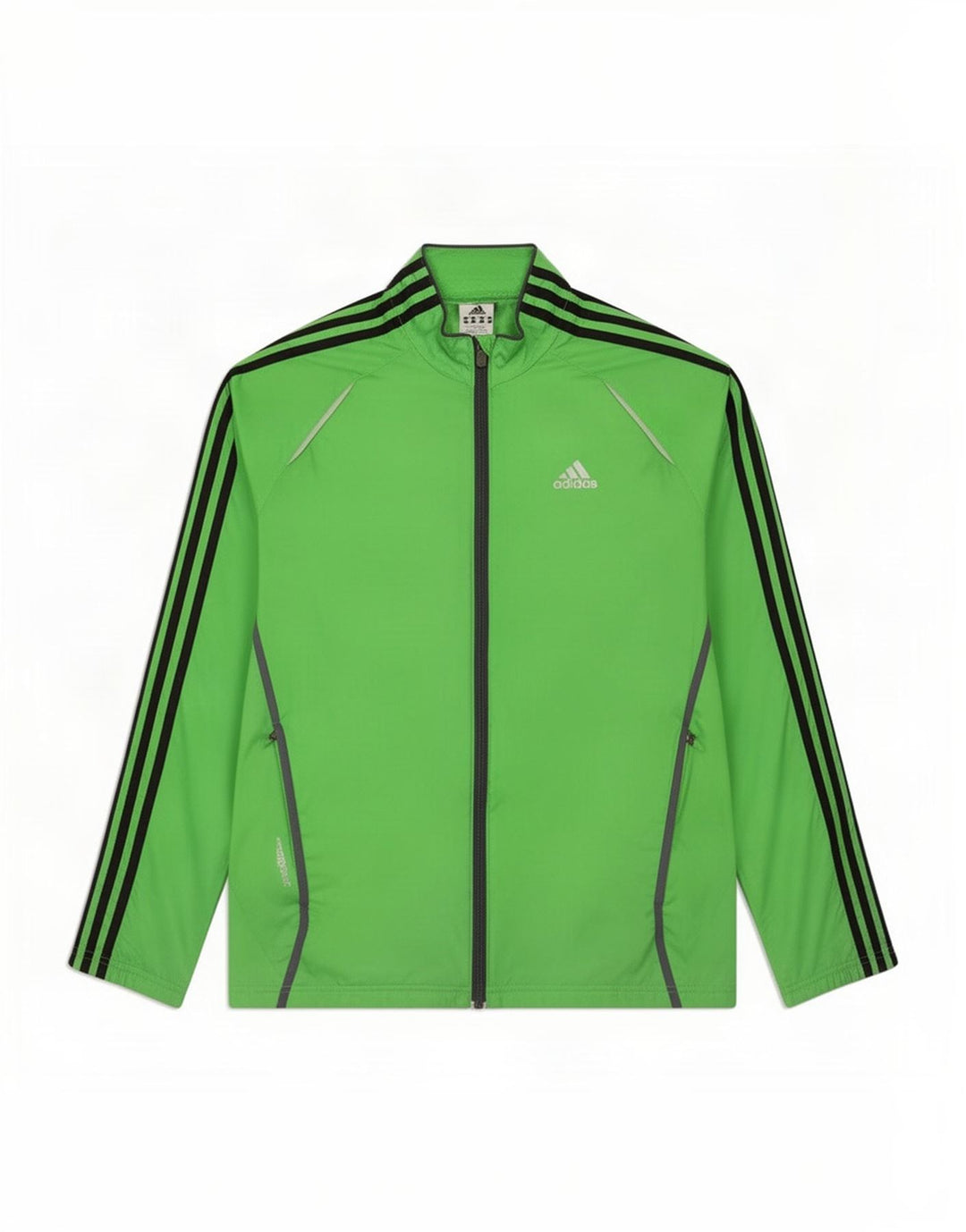 Adidas Hombre Chándal Top Chaqueta Pequeña Nylon Verde