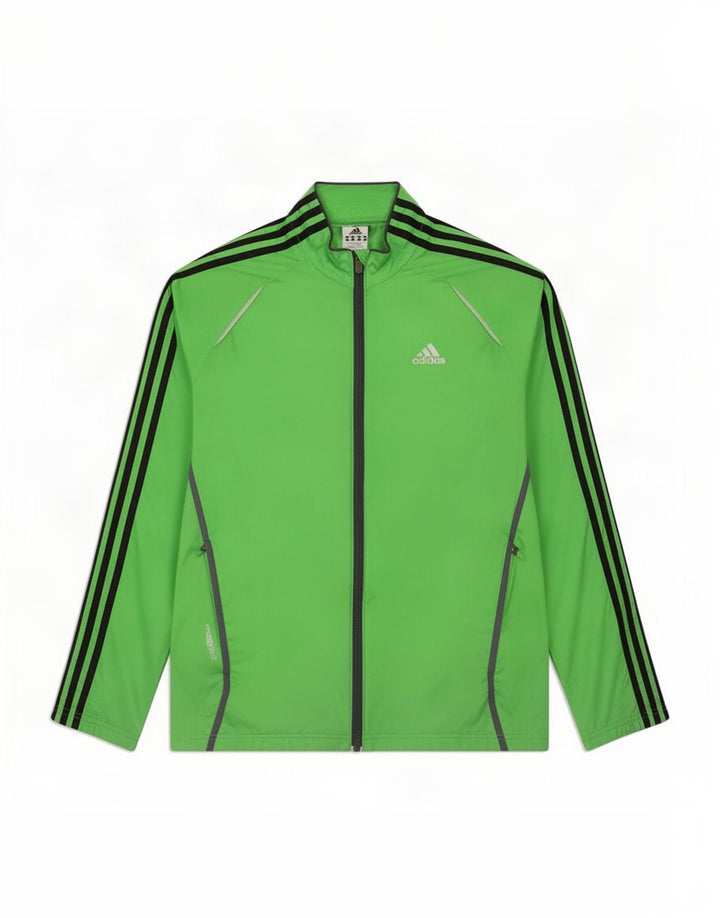 Adidas Hombre Chándal Top Chaqueta Pequeña Nylon Verde