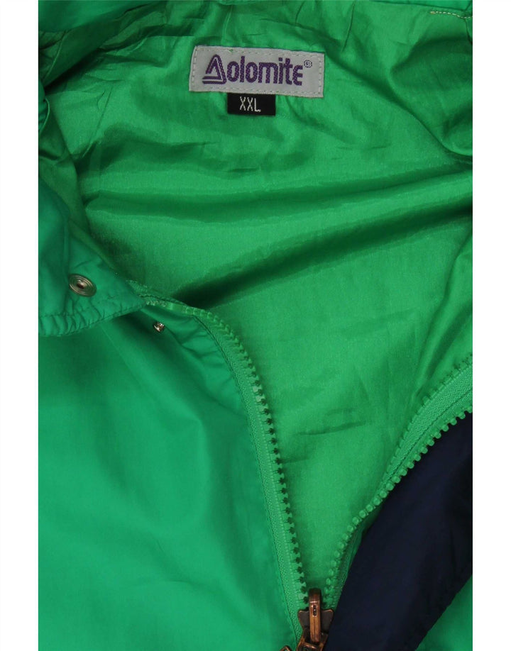 Dolomite Chaqueta impermeable con capucha para mujer UK 44 2XL Verde Colorblock Poliéster