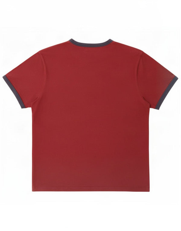 Jack Wills Camiseta Classic Fit para Hombre Top XL Granate Algodón