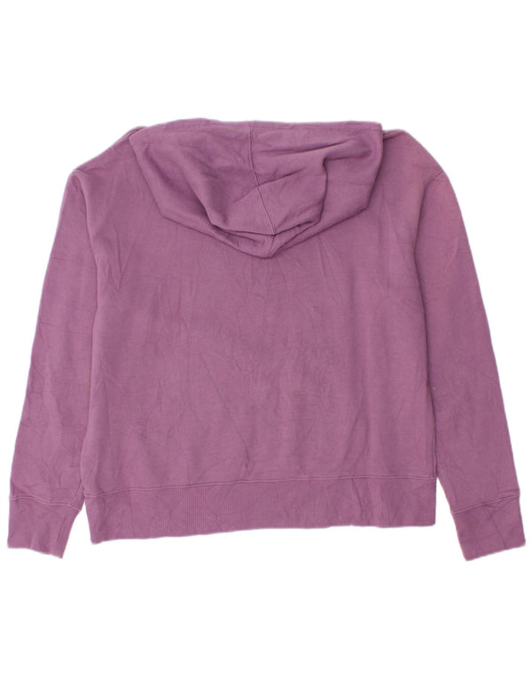 Champion Sudadera con capucha gráfica para mujer UK 10 Small Purple Cotton