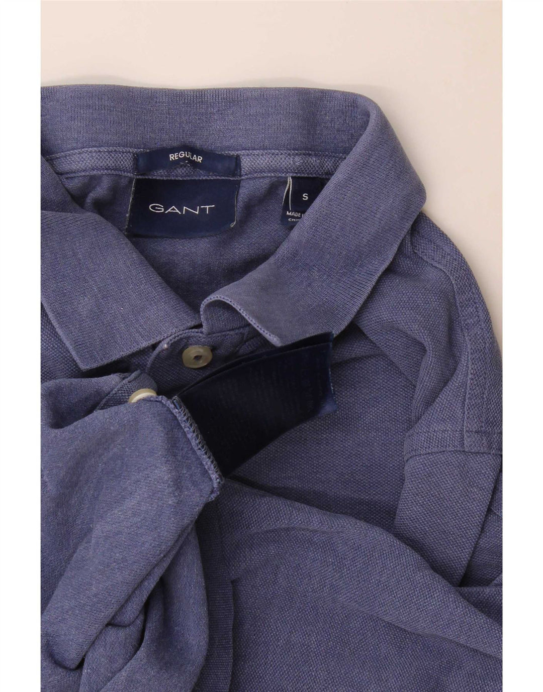 Gant Polo De Corte Regular Para Hombre Azul Pequeño