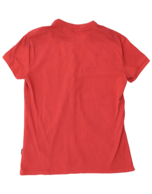 K-Way Polo para mujer UK 44 Mediano Rojo Algodón