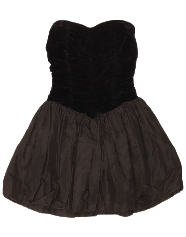Vestido sin tirantes Aria para mujer UK 40 Small Black Colorblock