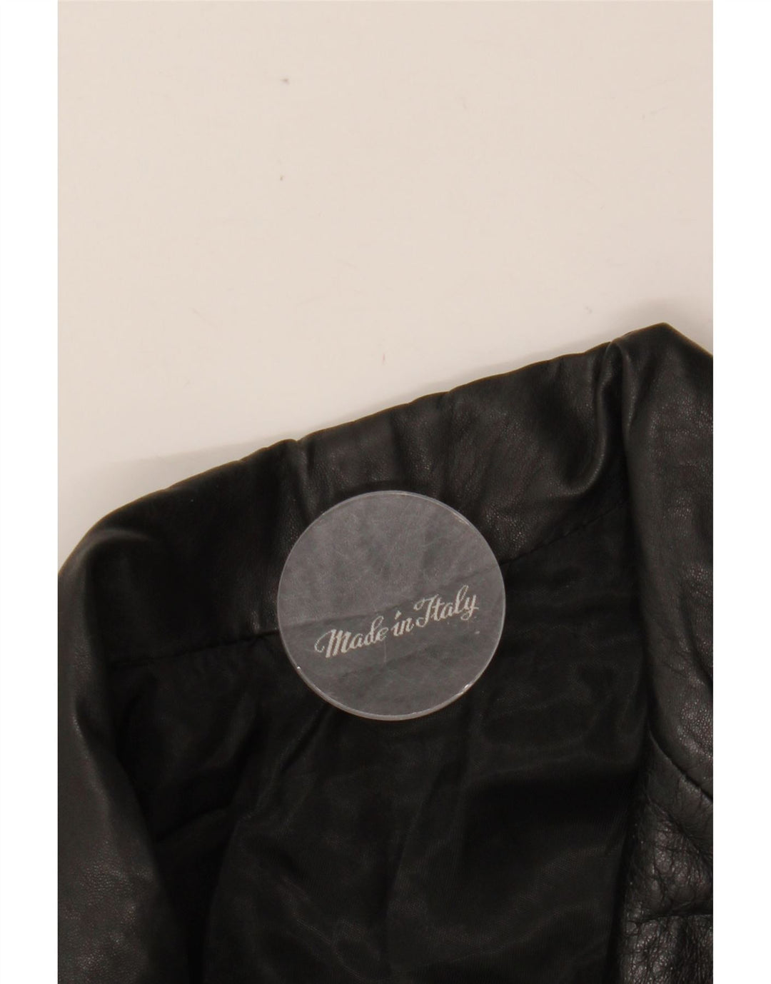 VINTAGE Chaqueta de cuero para hombre Reino Unido 42 XL Cuero negro