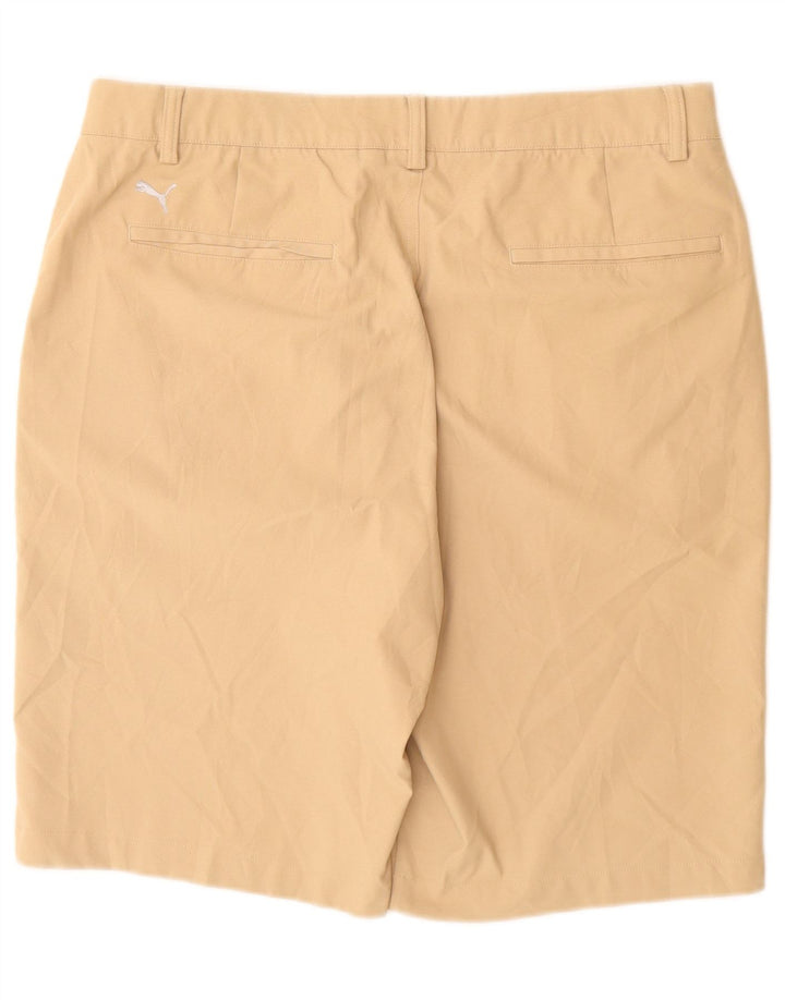 PUMA Pantalones cortos chinos para hombre W36 Poliéster beige grande