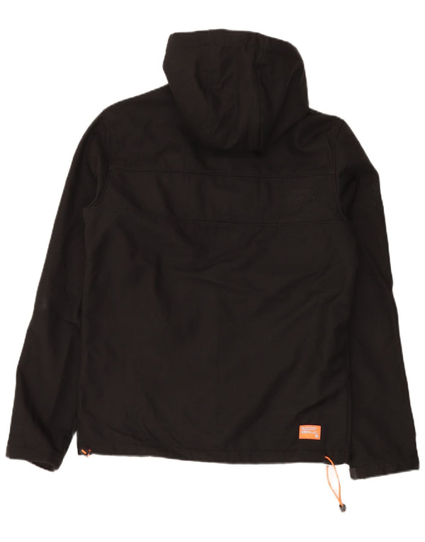 SUPERDRY Chaqueta cortavientos con capucha The Windtrekker para hombre UK 38 Medium Black